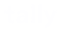 tally logo white